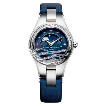 Baume et Mercier Linea NightBlue Mother of Pearl Dial Ladies Watch #10119 - Watches of America