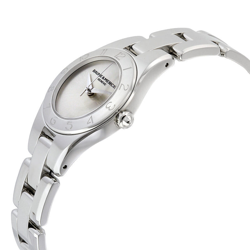 Baume et Mercier Linea Silver Dial Stainless Steel Ladies Watch #10138 - Watches of America #2