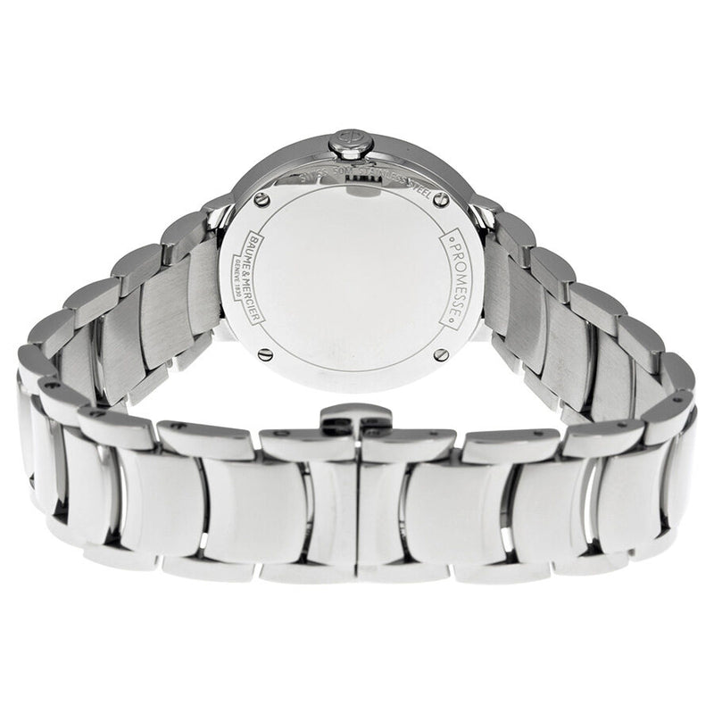 Baume Et Mercier Promesse Silver Dial Stainless Steel Ladies Watch #10157 - Watches of America #3