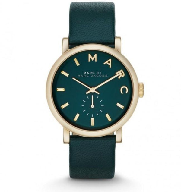 Marc by Marc Jacobs Baker Green Dial Green Leather Ladies Watch  MBM1268 - Watches of America