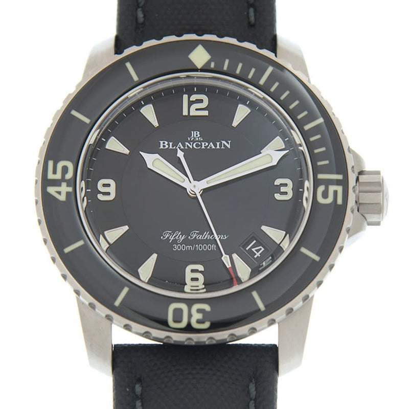 Blancpain Fifty Fathoms Automatic Black Dial Unisex Watch #5015-12b30-b52a - Watches of America #2