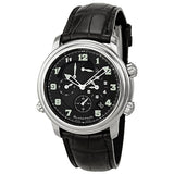 Blancpain Leman Black Dial Chronograph Black Leather Automatic Men's Watch #2041-1130-53B - Watches of America