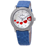 Blancpain Saint Valentin Ultra Slim Automatic Mother of Pearl Diamond Dial Ladies Watch #3400-4554-58B - Watches of America