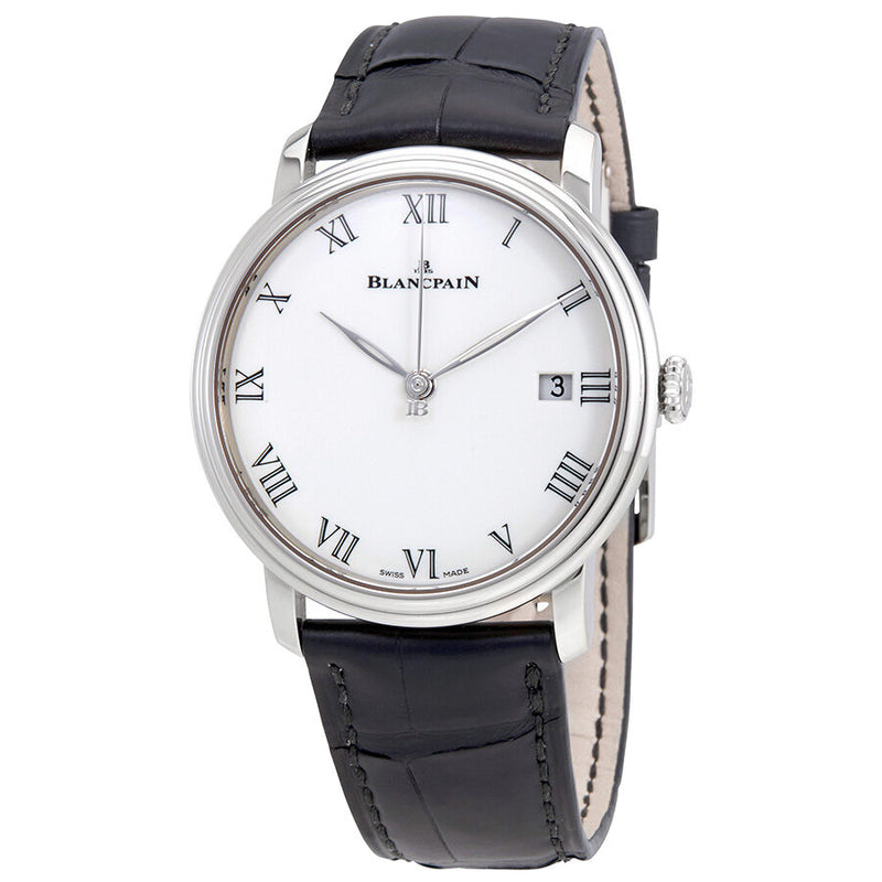 Blancpain Villeret 8 Days White Enamel Dial 18kt White Gold Men s