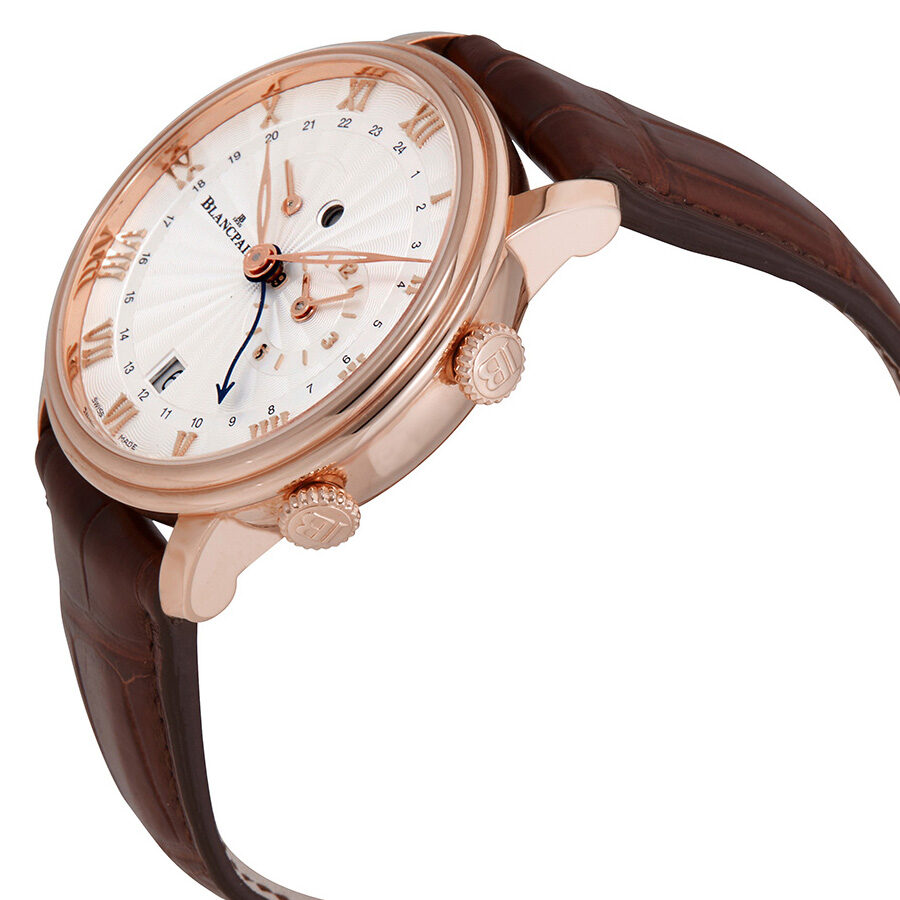 Blancpain Villeret Reveil 18kt Rose Gold GMT Alarm Stamped Flinque