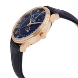 Blancpain Villeret Ultraplate Moonphase Automatic Blue Dial Men's Watch #6654 3640 55B - Watches of America #2