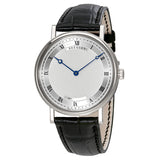 Breguet Classique 18kt White Gold Automatic Ultra Slim Silver Dial Leather Men's Watch #5157bb/11/9v6 - Watches of America