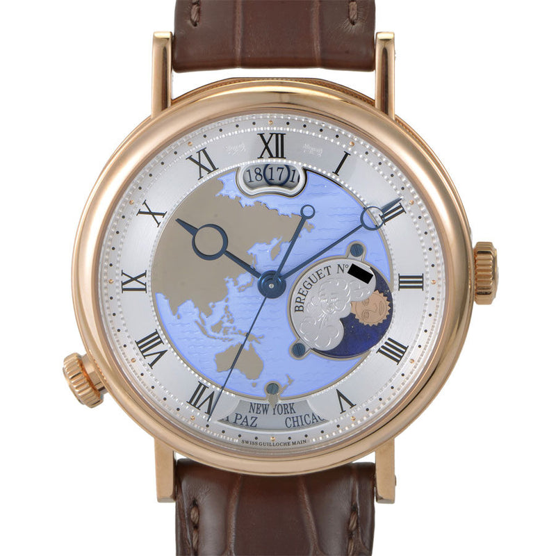 Breguet Classique Hora Mundi Automatic Men's 18K Rose Gold Watch #5717BR/AS/9ZU - Watches of America