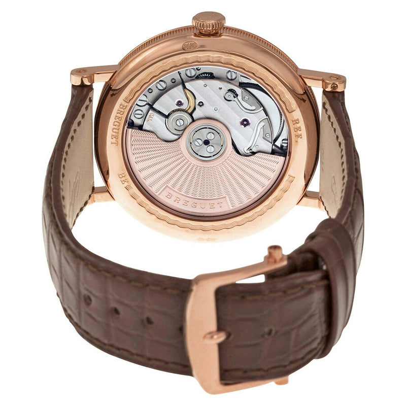 Breguet Classique Silver Dial 18kt Rose Gold Brown Leather Men's Watch 5177BR129V6 #5177BR/12/9V6 - Watches of America #3