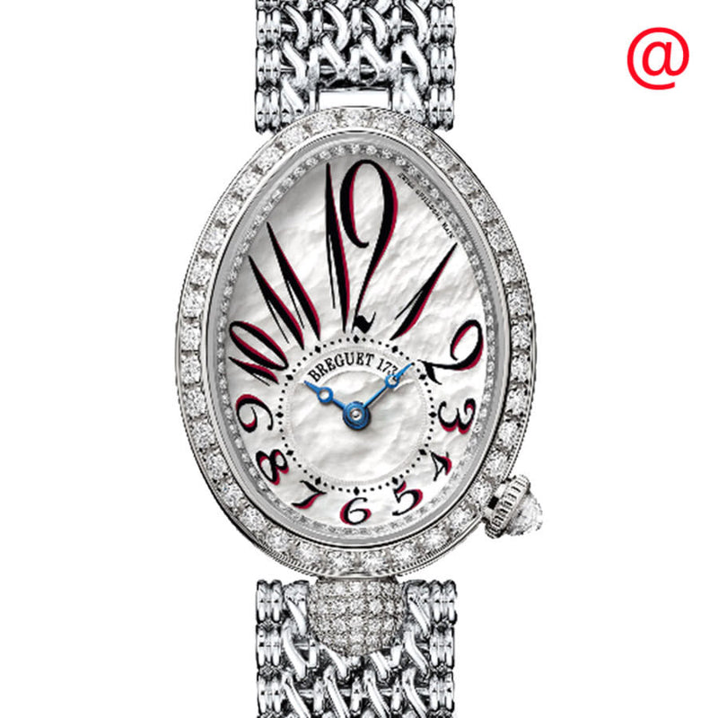 Breguet Reine de Naples Automatic Diamond White Dial Ladies Watch #8928BB/5P/J20 DD00 - Watches of America