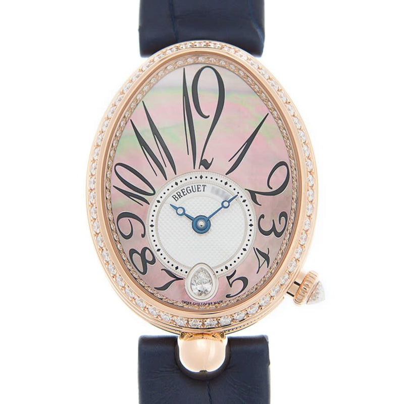 Breguet Reine de Naples Champagne Mother of Pearl Dial Automatic Ladies Watch #8918BR/5T/964.D00D - Watches of America