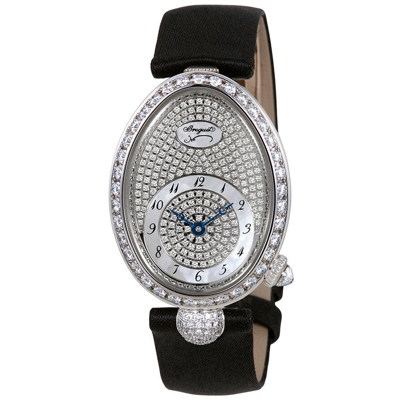 Breguet Reine de Naples Diamond Pave Dial Ladies Watch #8928BB/8D/844.DD0D - Watches of America