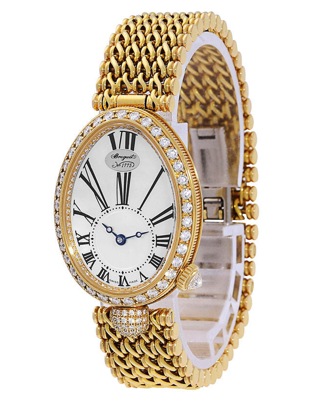 Breguet Reine de Naples Mother of Pearl 18kt Yellow Gold Diamond Ladies Watch 8928BA51J20DD00#8928BA/51/J20 DD00 - Watches of America