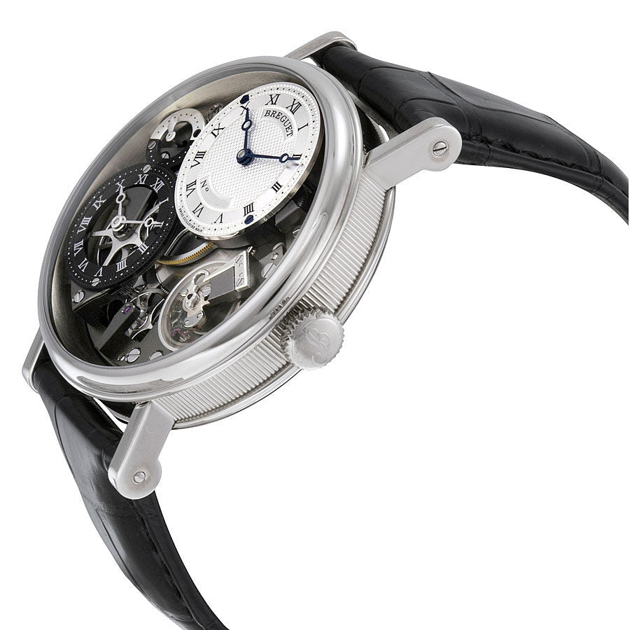 Breguet Tradition 18kt White Gold GMT Manual Silver Skeleton Dial