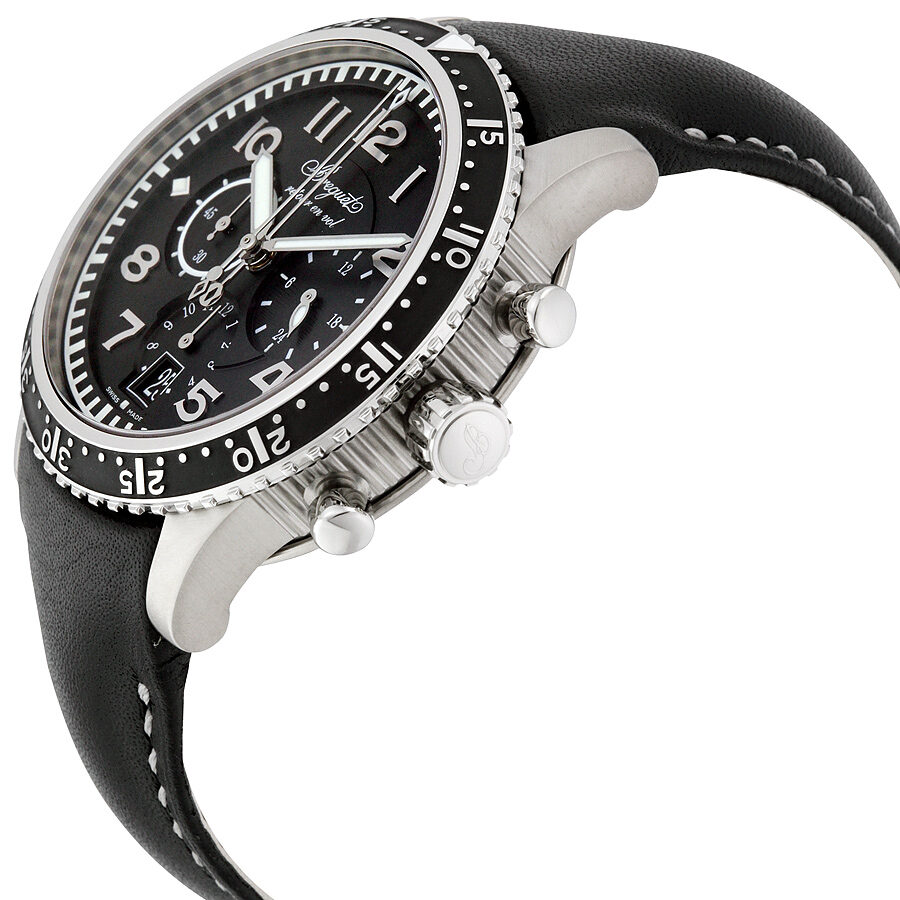 Breguet Transatlantique Type XXI Flyback Autom tico Esfera Negra