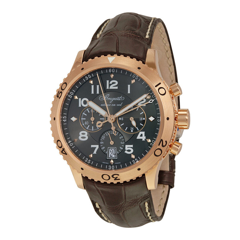 Breguet Transatlantique Type XXI Flyback Chronograph Rose Gold Men's Watch #3810BR929ZU - Watches of America