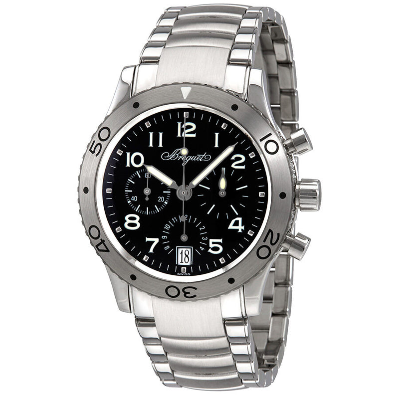 Breguet Type XX Transatlantique Black Dial Men's Watch 3820STH2SW9#3820ST/H2/SW9 - Watches of America