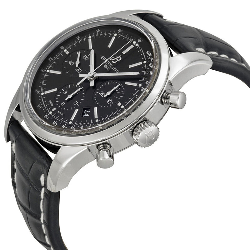 Breiting Transocean Chronograph Black Dial Men's Watch #AB015212-BA99BKCD - Watches of America #2