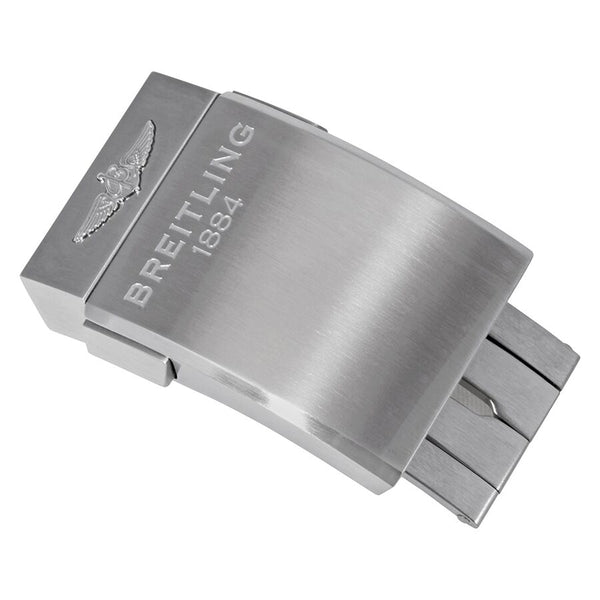 Breitling 20mm Brushed Stainless Steel Deployment Buckle#A20DSA.4 - Watches of America