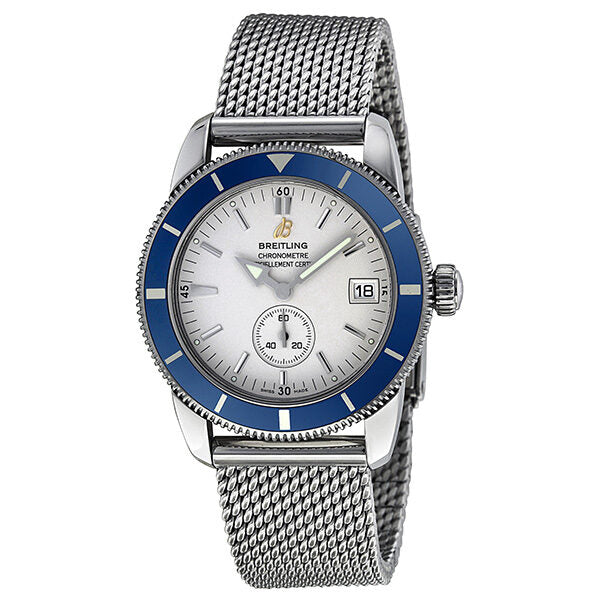 Breitling Aeromarine Superocean Heritage 38 Silver Dial Men's Watch A3732016-G641#A3732016/G641 - Watches of America