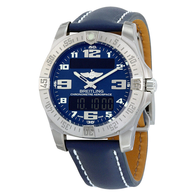 Breitling Aerospace EVO Blue Dial Quartz Men's Watch E7936310-C869BLLD#E7936310-C869-112X-A20DSA.1 - Watches of America