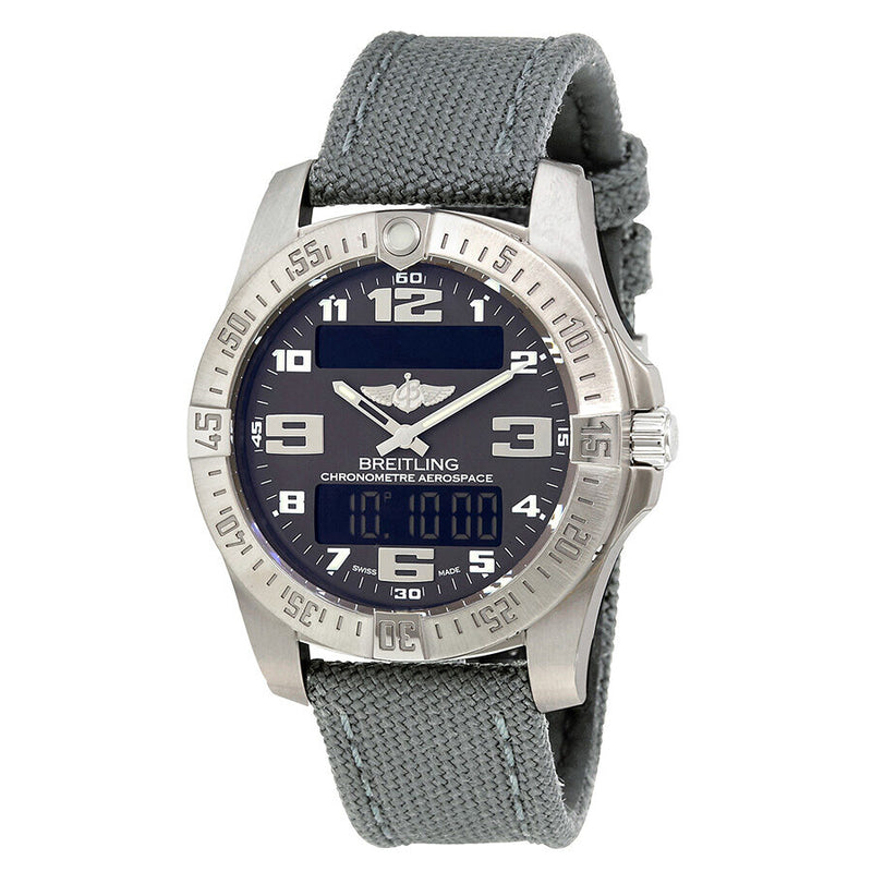 Breitling Aerospace Evo Grey Dial Grey Canvas Men's Watch #E7936310/F562GCVT - Watches of America