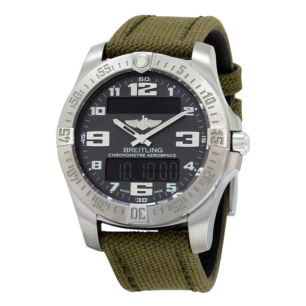 Breitling Aerospace EVO Grey Dial Quartz Men's Watch E7936310-F562GRFT#E7936310-F562-106W-A20BASA.1 - Watches of America