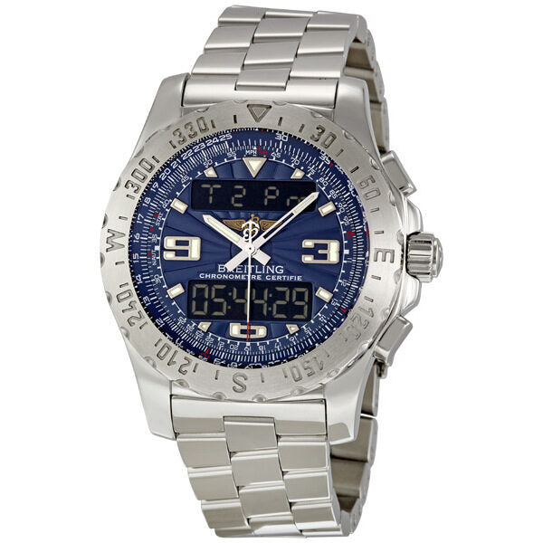 Breitling Airwolf Raven Blue Dial Analog Digital Men's Watch A7836315-C711SS#A7836315/C711 - Watches of America