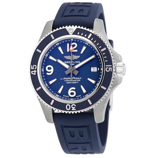 Breitling Automatic Chronometer Blue Dial Men's Watch #A17366D81C1S1 - Watches of America