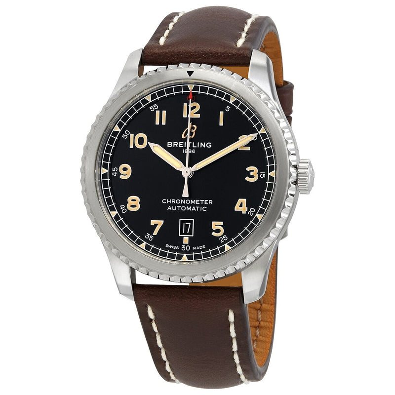 Breitling Avaitor 8 Automatic Chronometer Black Dial Men's Watch #A17315101B1X3 - Watches of America