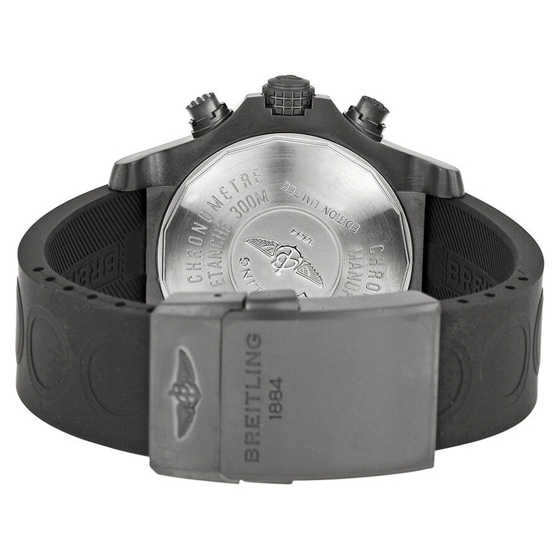 Breitling Avenger Black Dial Chronograph Rubber Men's Watch M133802C-BC73BKOR #M133802C-BC73-221S - Watches of America #3