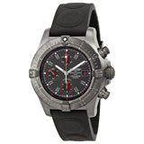 Breitling Avenger Black Dial Chronograph Rubber Men's Watch M133802C-BC73BKOR#M133802C-BC73-221S - Watches of America