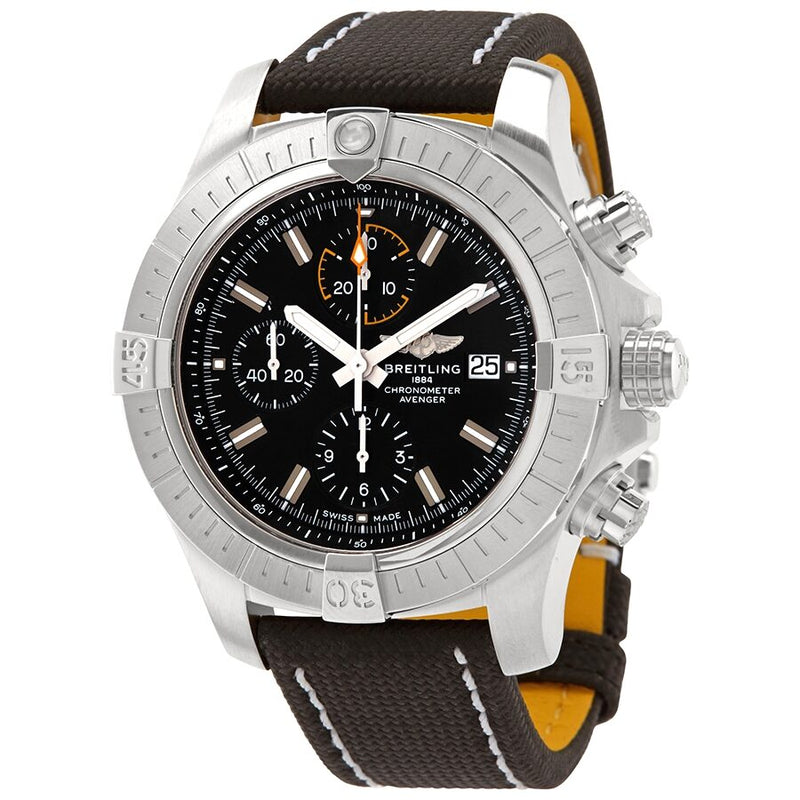 Breitling Avenger Chronograph Automatic Black Dial Men's Watch #A13317101B1X2 - Watches of America