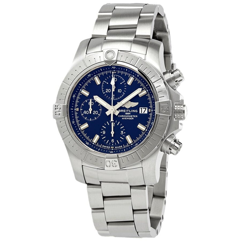 Breitling Avenger Chronograph Automatic Blue Dial Men's Watch #A13385101C1A1 - Watches of America