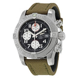 Breitling Avenger II Automatic Chronograph Grey Dial Military Strap Men's WatchA1338111-F564GRFT#A1338111-F564-106W-A20BA.1 - Watches of America