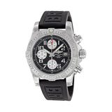 Breitling Avenger II Black Dial Chronograph Black Rubber Strap Automatic Men's Watch A1338111-BC33BKPD3#A1338111-BC33-153S-A20D.2 - Watches of America