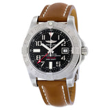 Breitling Avenger II GMT Automatic Black Dial Brown Leather Men's Watch A3239011-BC34BRLD#A3239011-BC34-438X-A20D.1 - Watches of America