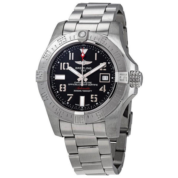 Breitling Avenger II Seawolf Chronograph Automatic Black Dial Men's Watch #A17331101B2A1 - Watches of America