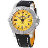 Breitling Avenger Seawolf Automatic Chronometer Yellow Dial Men's Watch #A17319101I1X1 - Watches of America