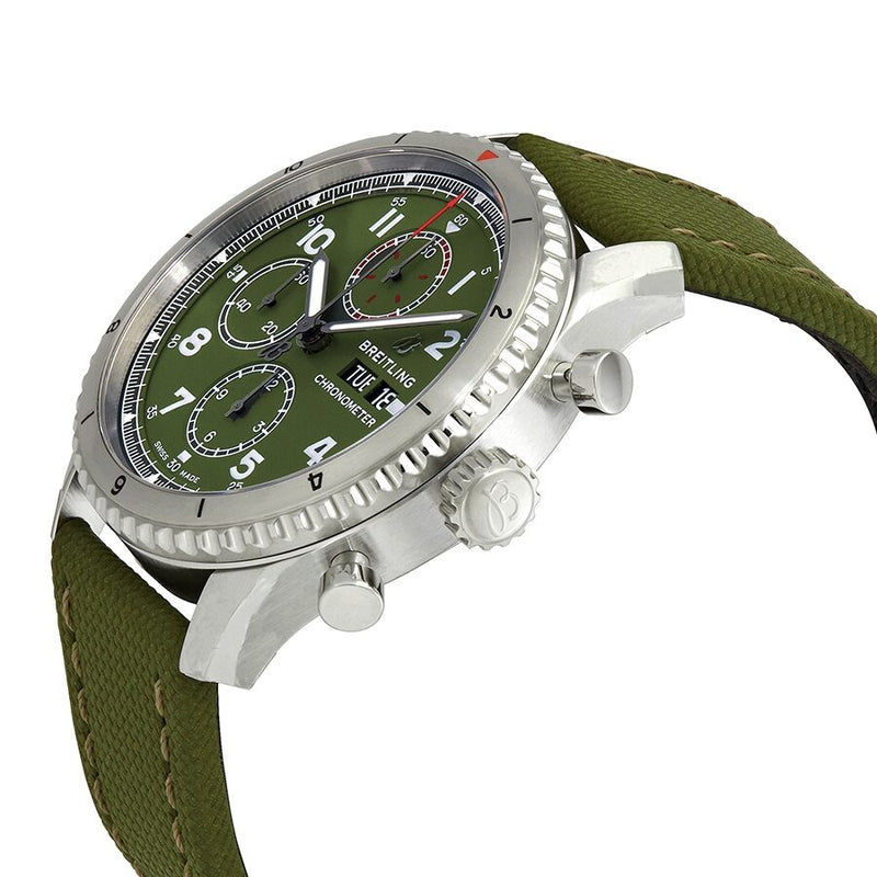 Breitling Aviator 8 Curtiss Warhawk Chronograph Automatic Green Dial Men's Watch #A133161A1L1X2 - Watches of America #2