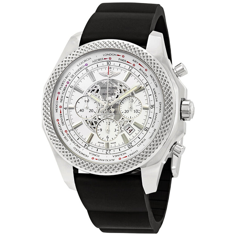 Breitling Bentley B05 Unitime World Time Chronograph Automatic White Dial Men's Watch #AB0521U0/A755BKRD - Watches of America