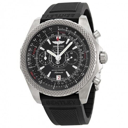 Breitling Bentley Motors T Chronograph Black Dial Bentley II Rubber Men's Watch #A253652D-BC59BKRD - Watches of America