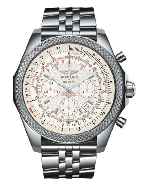 Breitling Bentley Silver Dial Stainless Steel Automatic Men's Watch #AB061112-G802SS - Watches of America