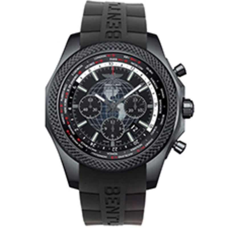 Breitling Bentley World Time Chronograph Automatic Chronometer Black Dial Men's Watch MB0521V4/BE46-244S#MB0521V4/BE46-244S.M20DSA.4 - Watches of America
