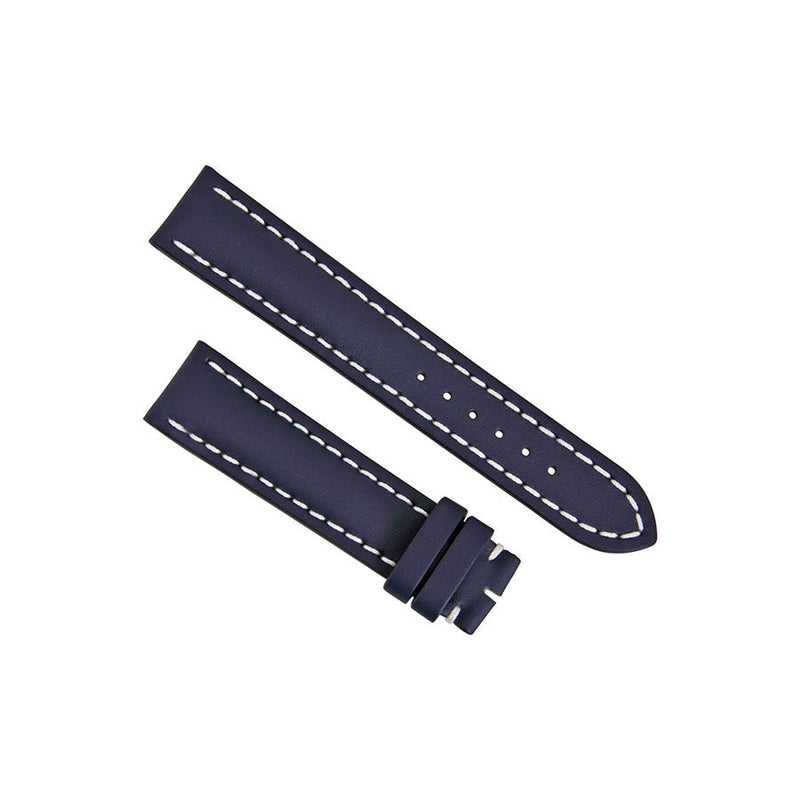 Breitling Blue Leather 20 mm - 18 mm Watch Band Strap #113X - Watches of America