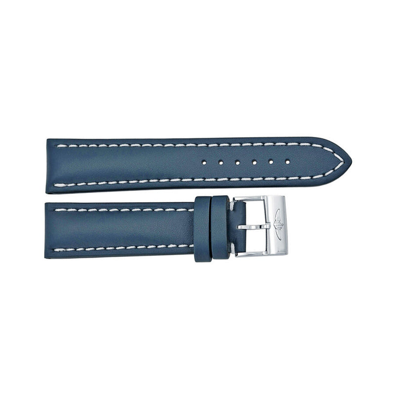 Breitling Blue Leather and White Stitching with a Tang Buckle 22-20mm#105X-A20BA.1 - Watches of America