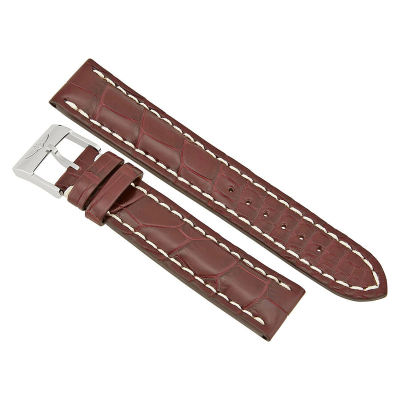 Breitling Brown Crocodile Leather Strap#720P-A18BA.1 - Watches of America