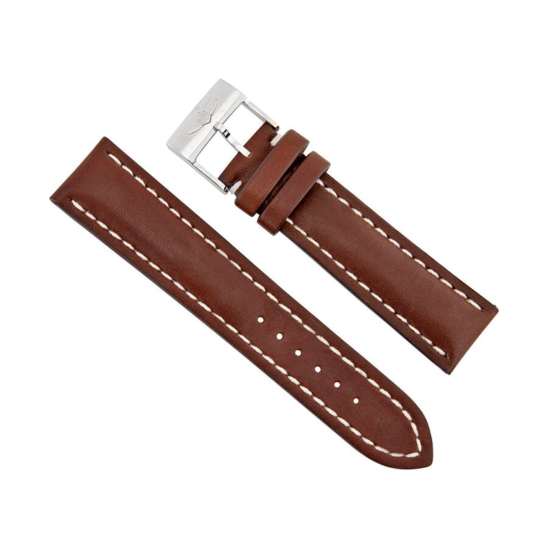Breitling Brown Leather Watch Band Strap 11mm - 20 mm - 22mm #437X-A20BA.1 - Watches of America