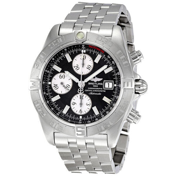 Breitling Chrono Galactic Black Dial Men's Watch SS#A1336410-B719 - Watches of America