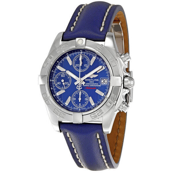 Breitling Chrono Galactic Blue Dial Men's Watch #A13358L2-C776BLLD - Watches of America